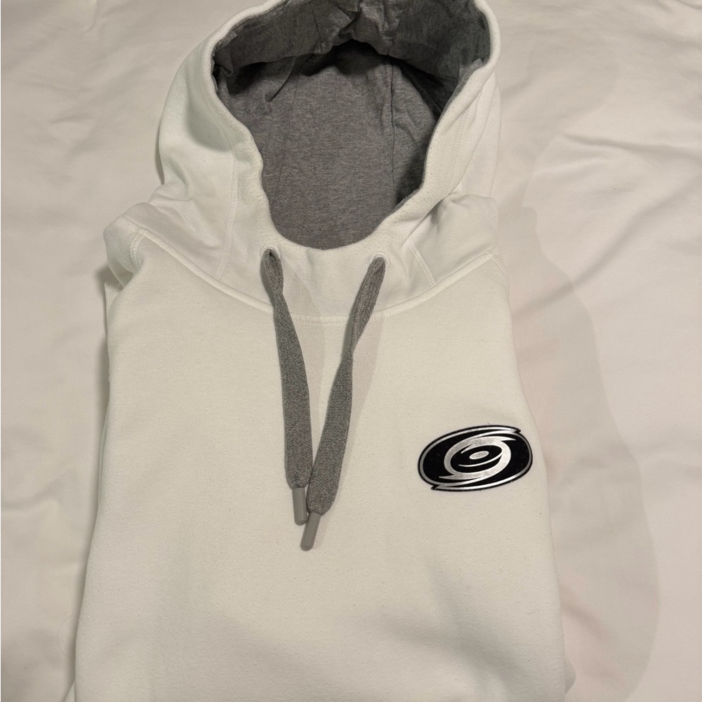 Antigua White and Gray Men's Hoodie